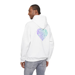 Sweatshirt unisexe Blanc | qr code Coeur Boréal