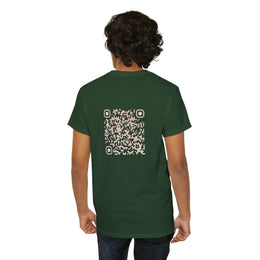 T-shirt Vert foncé - Qr code Sable - unisexe