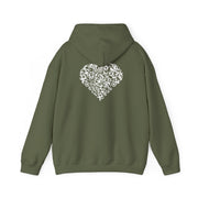 Sweatshirt unisexe Kaki | qr code Coeur Neige