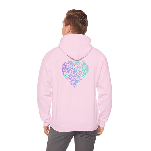 Sweatshirt unisexe Rose | qr code Coeur Boréal