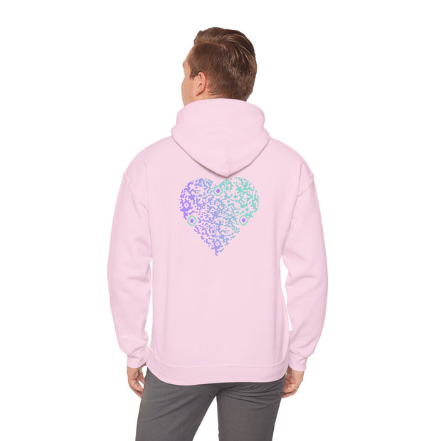 Sweatshirt unisexe Rose | qr code Coeur Boréal