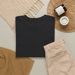 T-shirt Noir - Qr code Coeur Boréal - unisexe