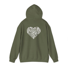 Sweatshirt unisexe Kaki | qr code Coeur Neige