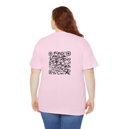 T-shirt Rose - Qr code Signature - unisexe