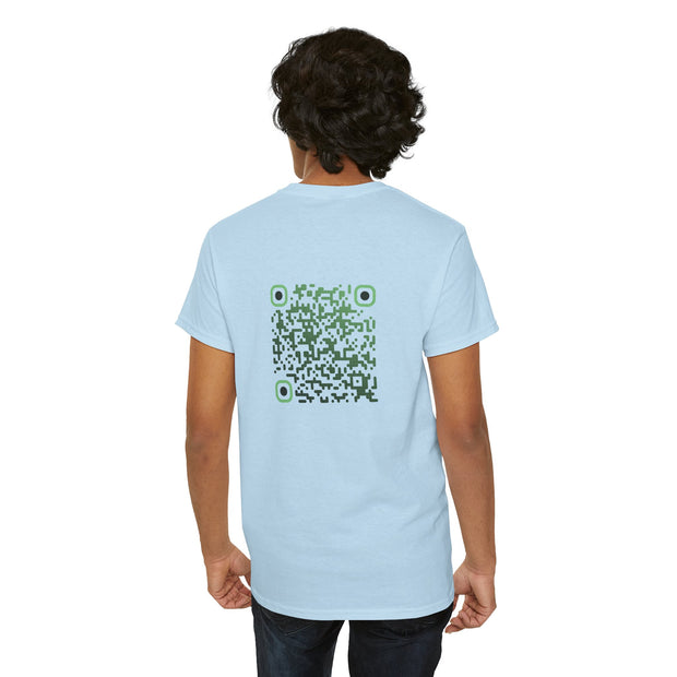 T-shirt Bleu Ciel - Qr code Matcha - unisexe