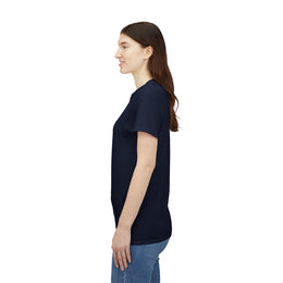 T-shirt Bleu Marine - Qr code Coeur Neige - unisexe