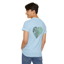 T-shirt Bleu Ciel - Qr code Coeur Matcha - unisexe