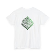 T-shirt Blanc - Qr code Montagne & Forêt Matcha - unisexe