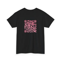 T-shirt Noir - Qr code Bonbon - unisexe