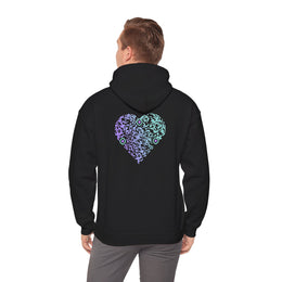 Sweatshirt unisexe Noir | qr code Coeur Boréal