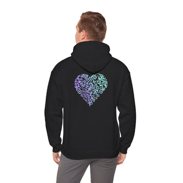 Sweatshirt unisexe Noir | qr code Coeur Boréal