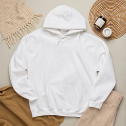 Sweatshirt unisexe Blanc | qr code Montagne & Forêt Matcha
