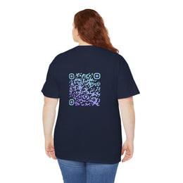 T-shirt Bleu Marine - Qr code Boréal - unisexe