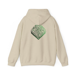 Sweatshirt unisexe Beige | qr code Montagne & Forêt Matcha