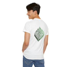 T-shirt Blanc - Qr code Montagne & Forêt Matcha - unisexe