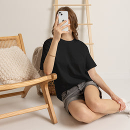 T-shirt Noir - Qr code Coeur Sable - unisexe