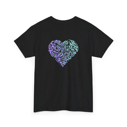 T-shirt Noir - Qr code Coeur Boréal - unisexe