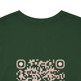 T-shirt Vert foncé - Qr code Sable - unisexe