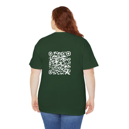 T-shirt Vert foncé - Qr code Neige - unisexe