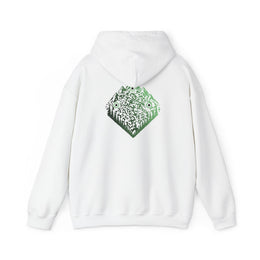 Sweatshirt unisexe Blanc | qr code Montagne & Forêt Matcha