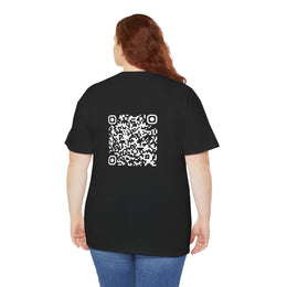 T-shirt Noir - Qr code Neige - unisexe