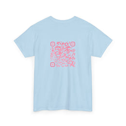 T-shirt Bleu Ciel - Qr code Bonbon - unisexe