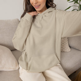 Sweatshirt unisexe Beige | qr code Coeur Signature