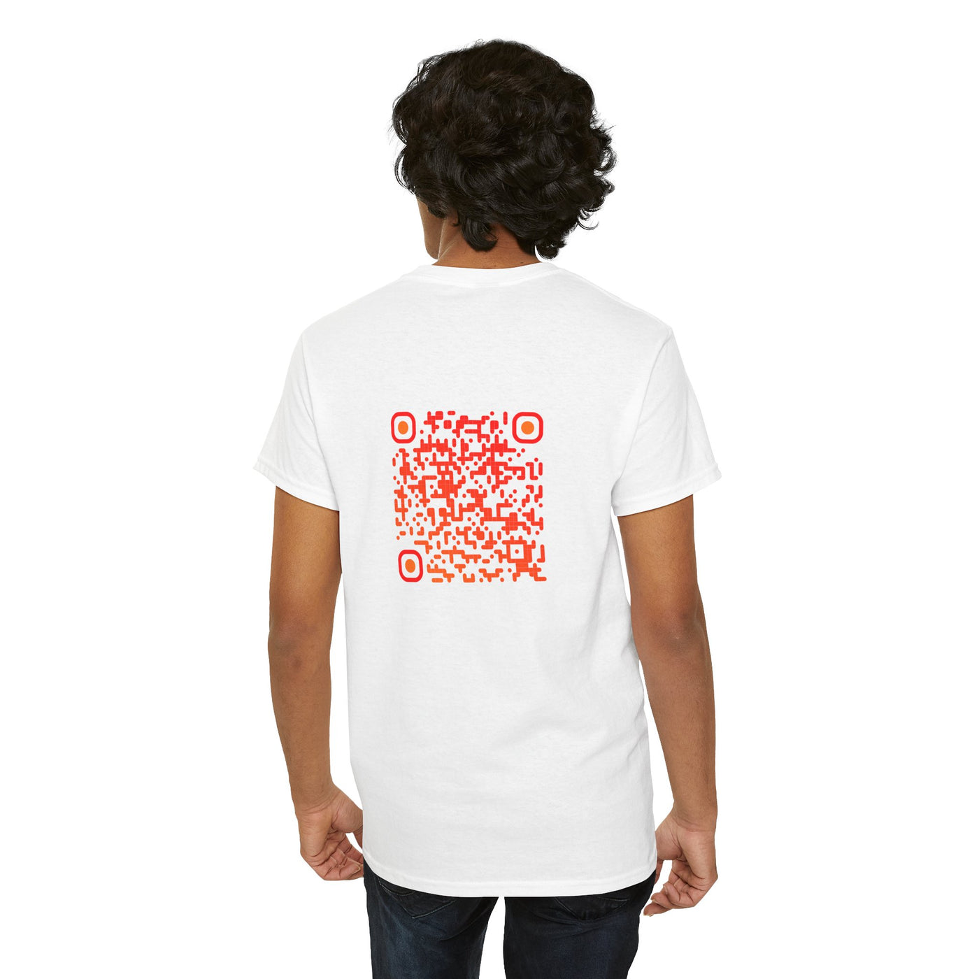 T-shirt Blanc - Qr code Phoenix - unisexe