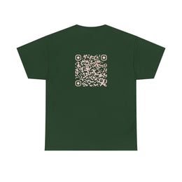 T-shirt Vert foncé - Qr code Sable - unisexe