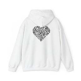 Sweatshirt unisexe Blanc | qr code Coeur Signature
