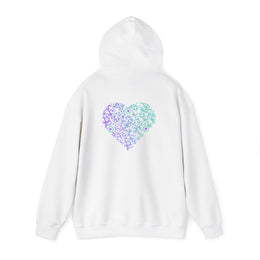 Sweatshirt unisexe Blanc | qr code Coeur Boréal