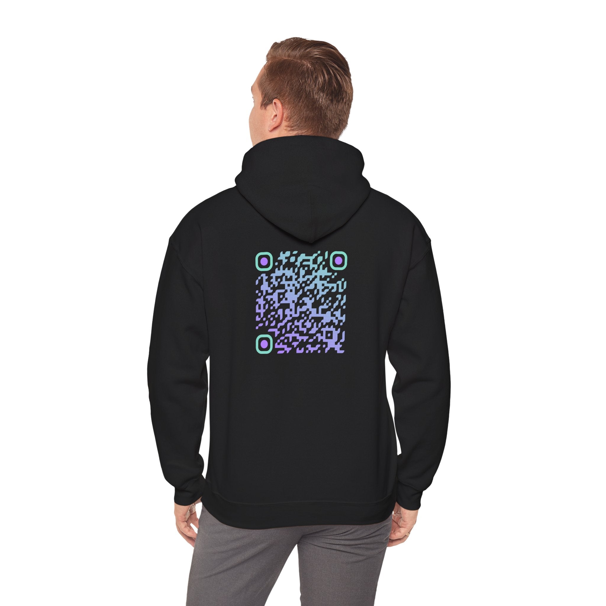 Sweatshirt unisexe Noir | qr code Boréal