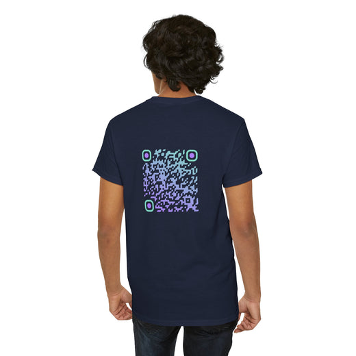 T-shirt Bleu Marine - Qr code Boréal - unisexe