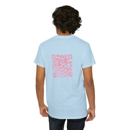 T-shirt Bleu Ciel - Qr code Bonbon - unisexe