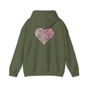 Sweatshirt unisexe Kaki | qr code Coeur Sakura