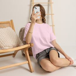 T-shirt Rose - Qr code Coeur Boréal - unisexe