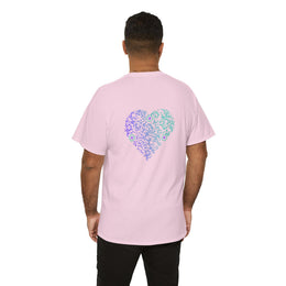 T-shirt Rose - Qr code Coeur Boréal - unisexe
