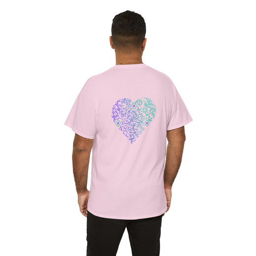 T-shirt Rose - Qr code Coeur Boréal - unisexe