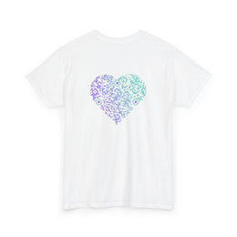 T-shirt Blanc - Qr code Coeur Boréal - unisexe