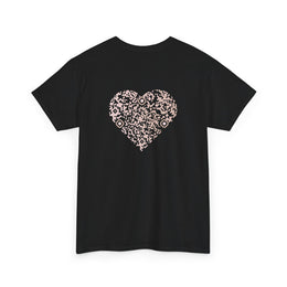 T-shirt Noir - Qr code Coeur Sable - unisexe