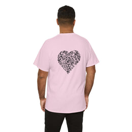 T-shirt Rose - Qr code Coeur Signature - unisexe