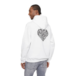Sweatshirt unisexe Blanc | qr code Coeur Signature