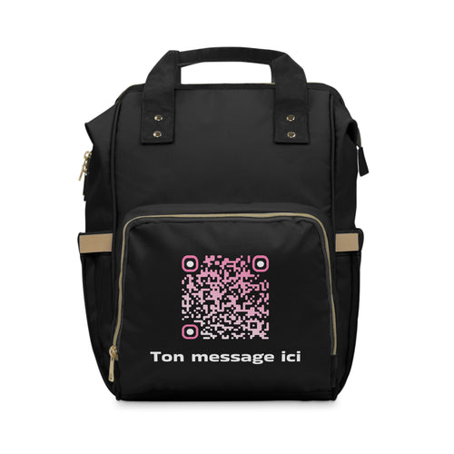 Sac à dos Urbain multi-fonction noir - Qr code Sakura