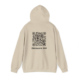 Sweatshirt unisexe Beige | qr code Signature