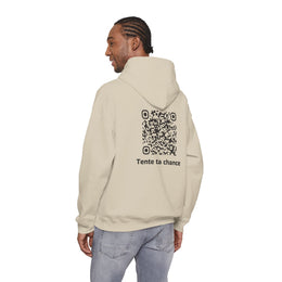 Sweatshirt unisexe Beige | qr code Signature