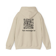 Sweatshirt unisexe Beige | qr code Signature