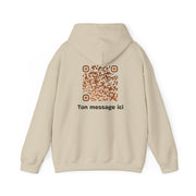 Sweatshirt unisexe Beige | qr code Crême brulée