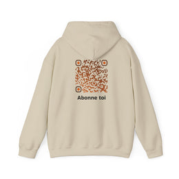 Sweatshirt unisexe Beige | qr code Crême brulée