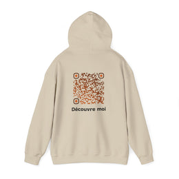 Sweatshirt unisexe Beige | qr code Crême brulée