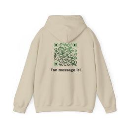 Sweatshirt unisexe Beige | qr code Matcha